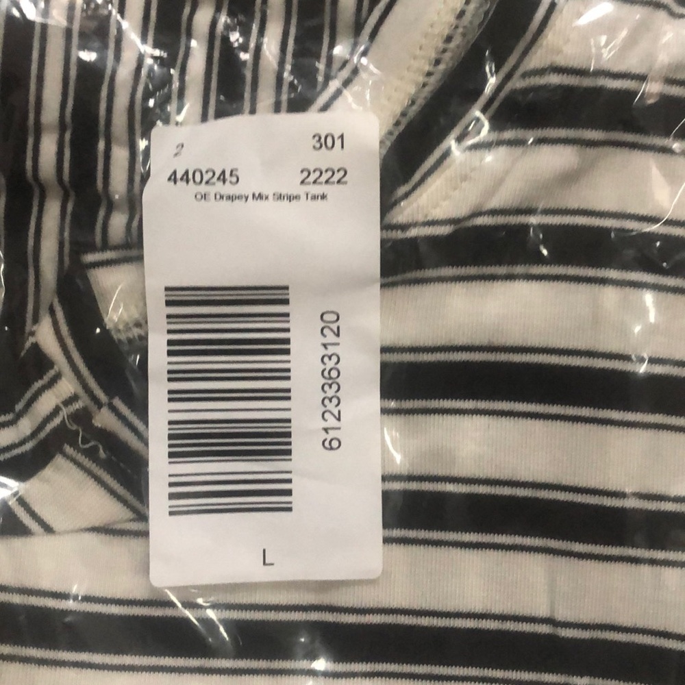 NWT LOFT MIXED STRIPE TANK SIZE M L - Picture 6 of 7